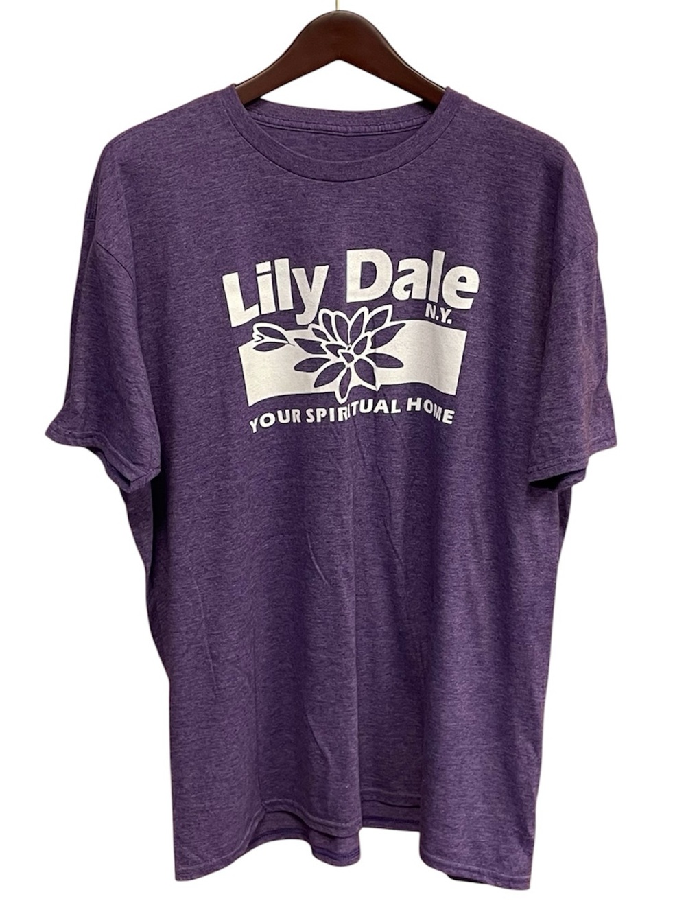 Lily Dale NY Graphic Tee Purple Short Sleeve T-Shirt Women’s 2XL GUC